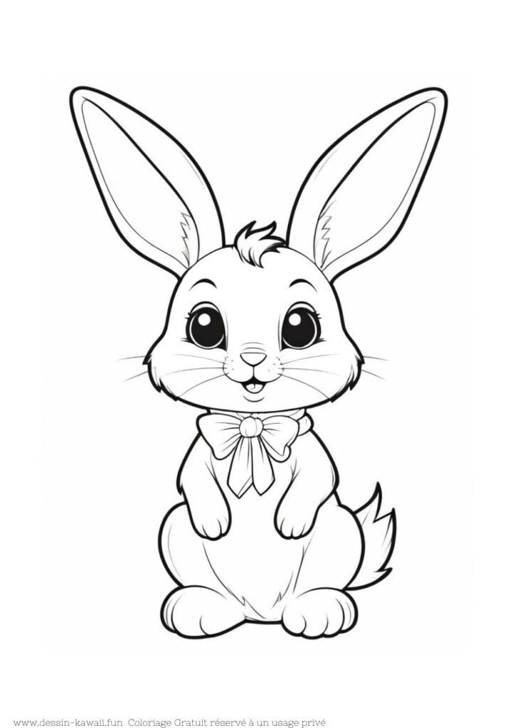 coloriage lapin à imprimer pdf