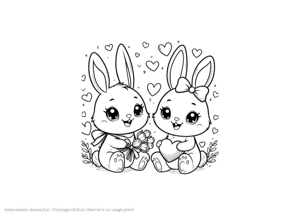 coloriage lapin imprimer