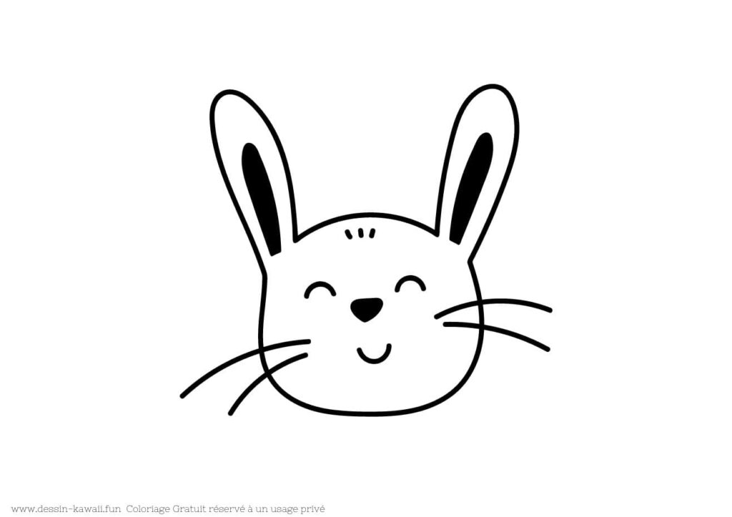 coloriage lapin maternelle