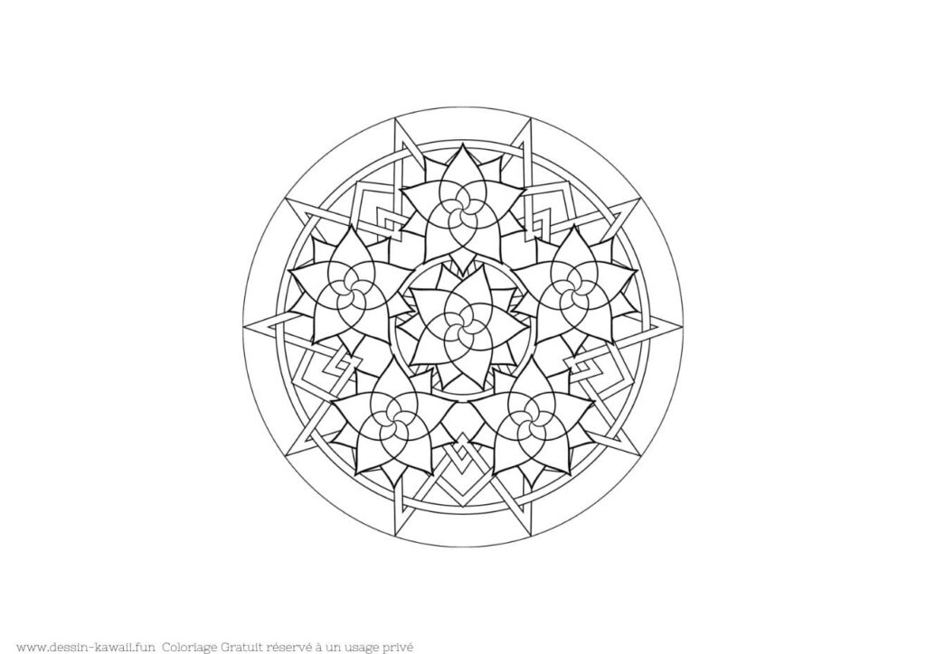 coloriage mandala 4