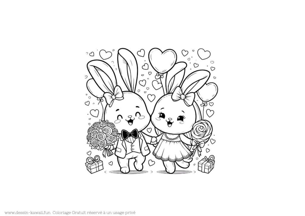 lapins coloriage