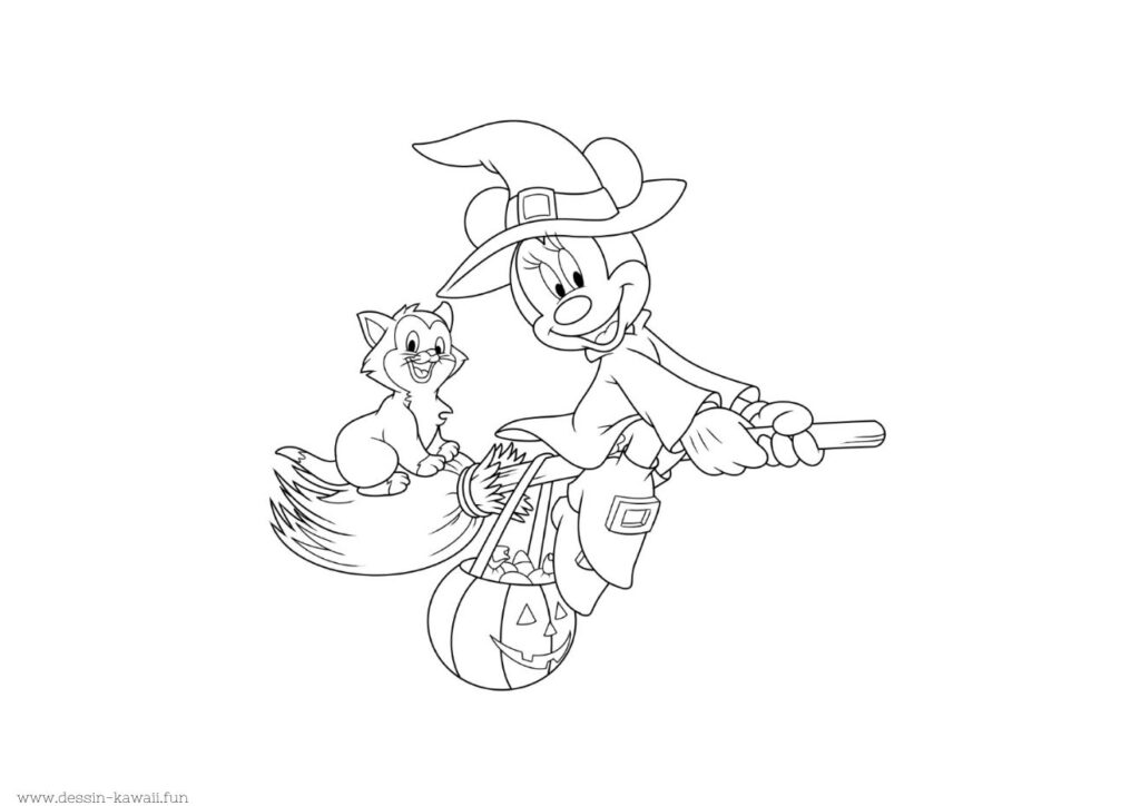 coloriage disney halloween