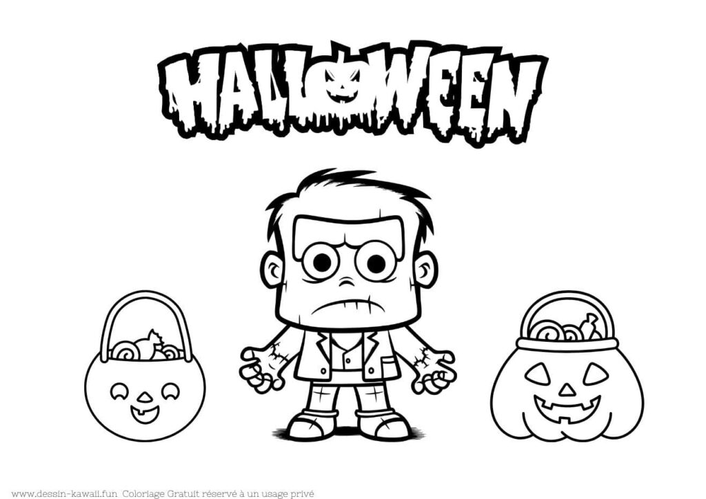 coloriage gratuit halloween