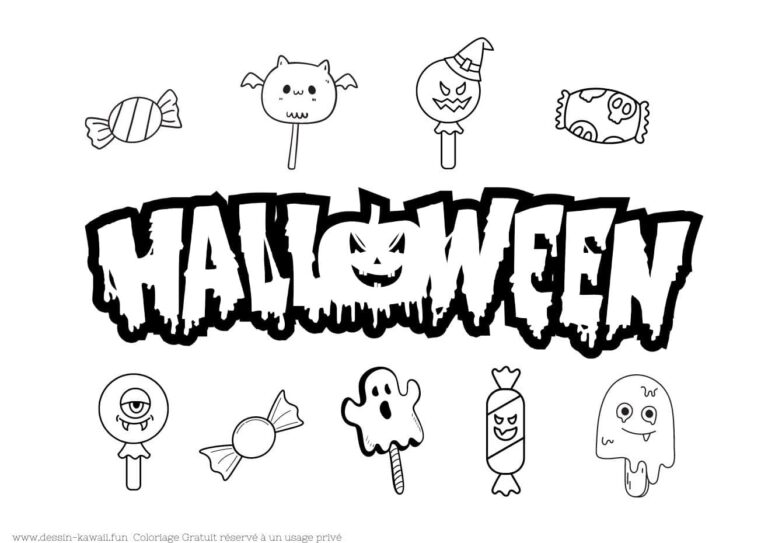 Coloriage Halloween | 174 Dessins GRATUIT fête Halloween 2024