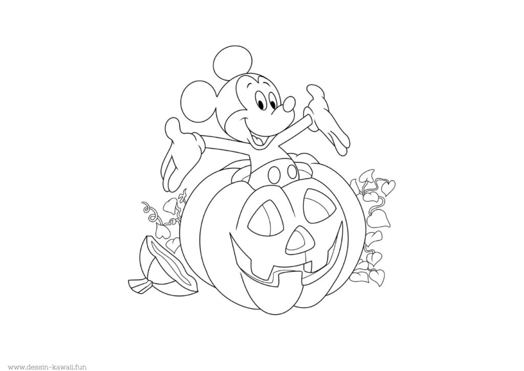 dessin halloween disney