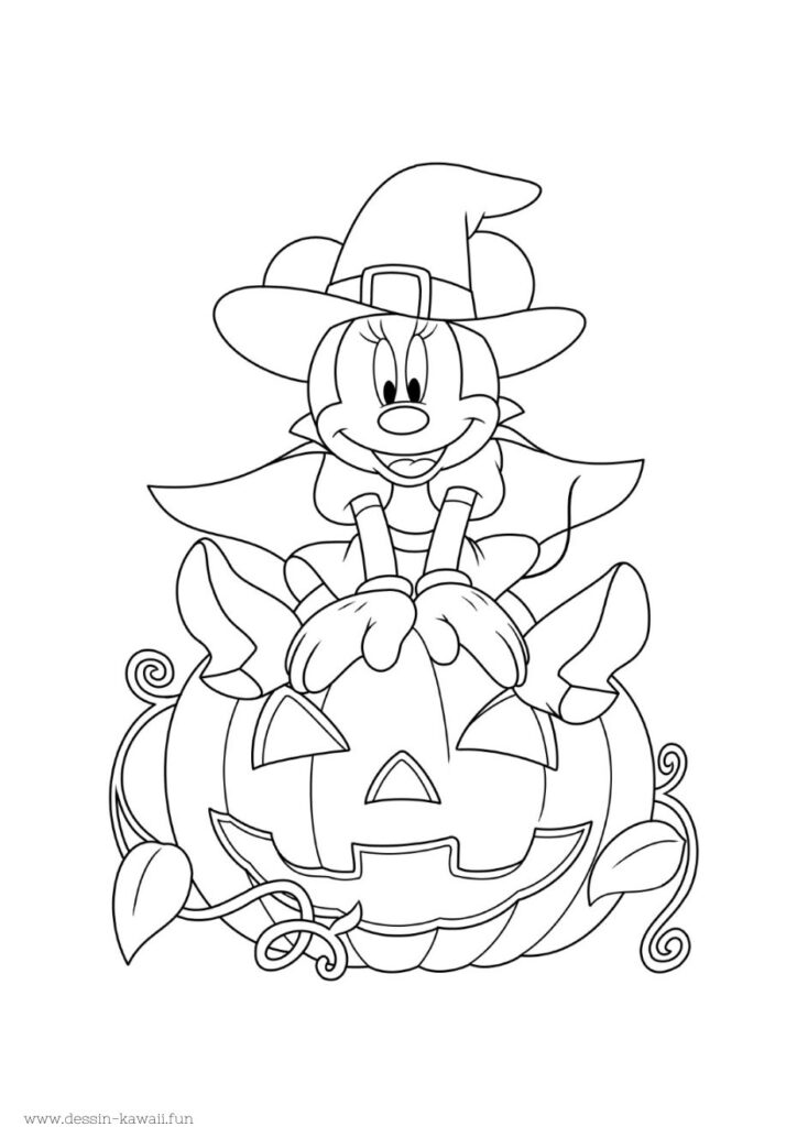 disney halloween coloriage