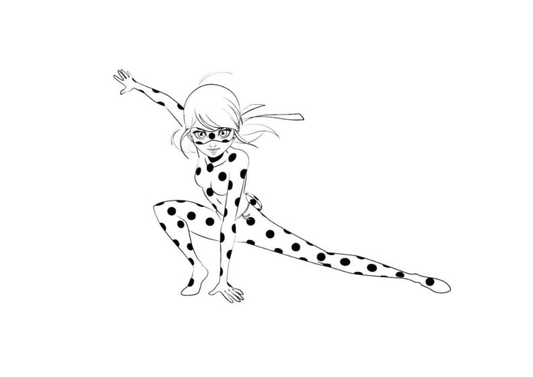 Coloriage Miraculous GRATUIT à imprimer PDF, Ladybug