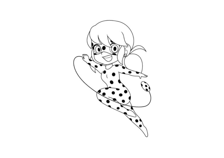 Coloriage Miraculous GRATUIT à imprimer PDF, Ladybug