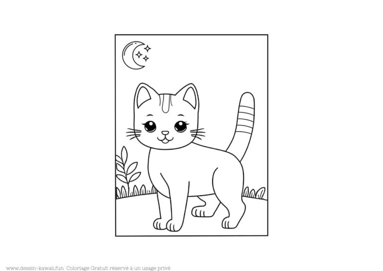 Coloriage Chat | Dessins de Chatons GRATUIT à imprimer
