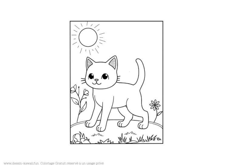 Coloriage Chat | Dessins de Chatons GRATUIT à imprimer
