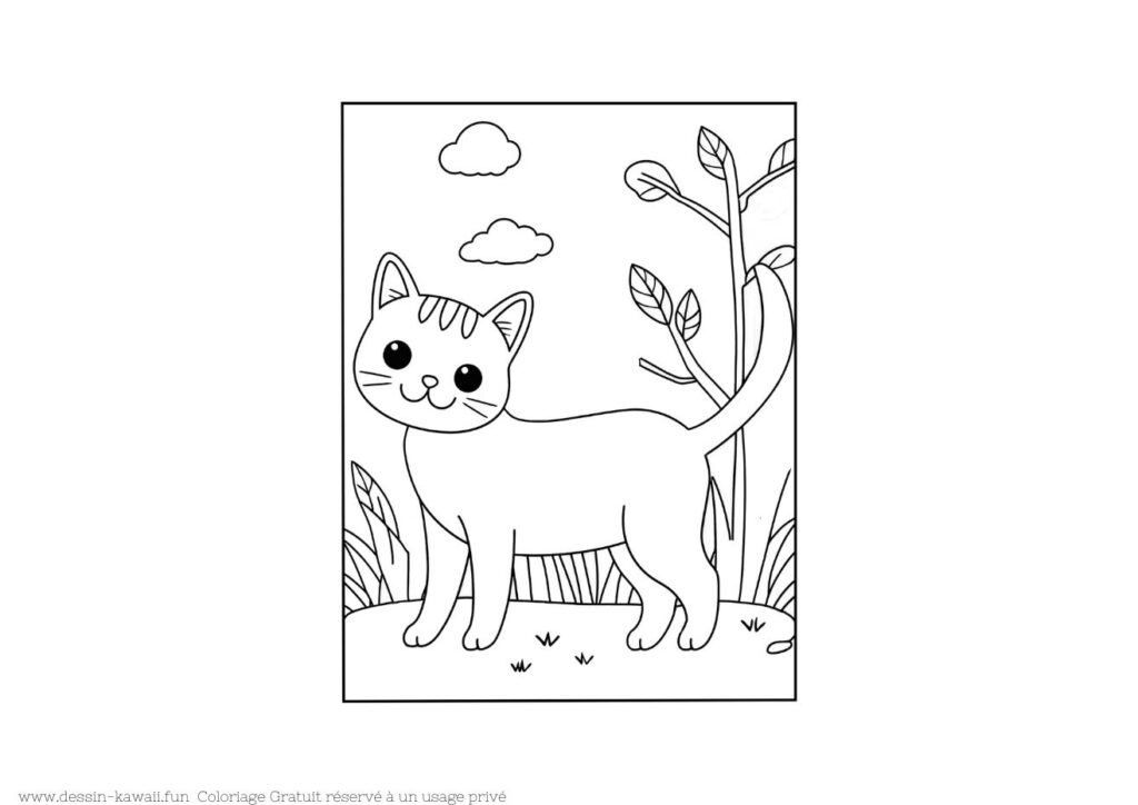 coloriage chat 31