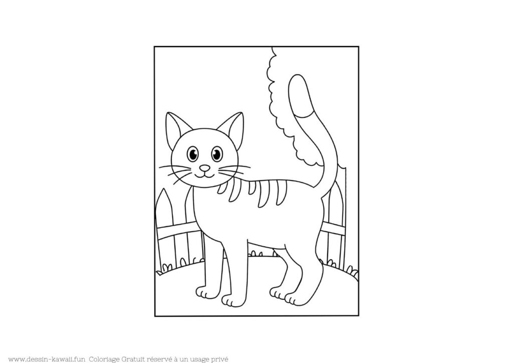 coloriage chat 35