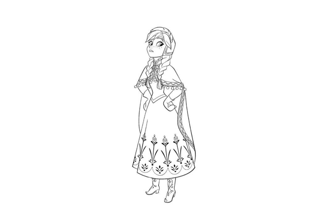 coloriage de reine des neiges