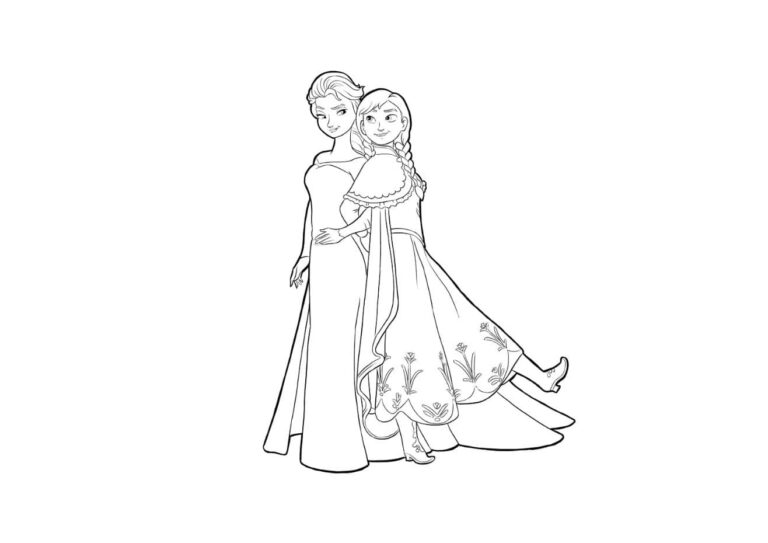 Coloriage la Reine des Neiges GRATUIT à imprimer