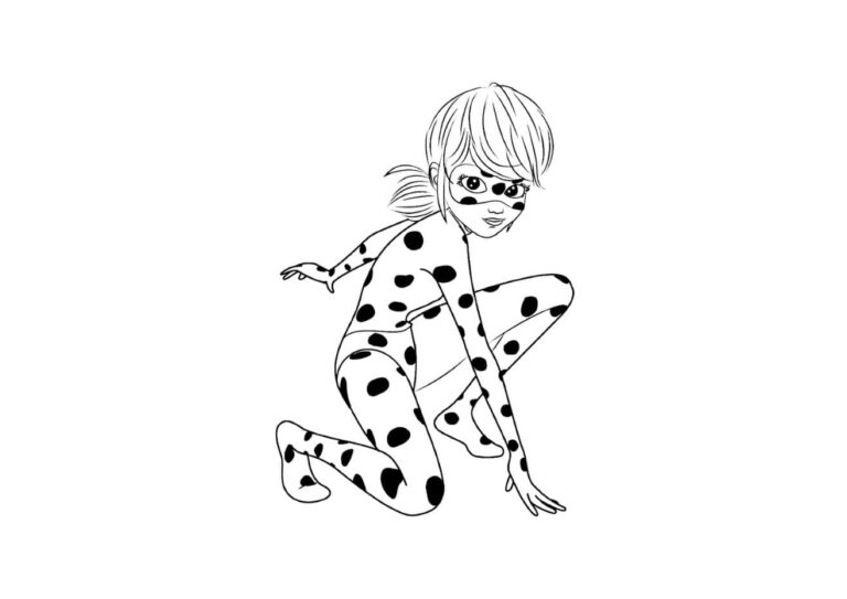 Coloriage Miraculous GRATUIT à imprimer PDF, Ladybug
