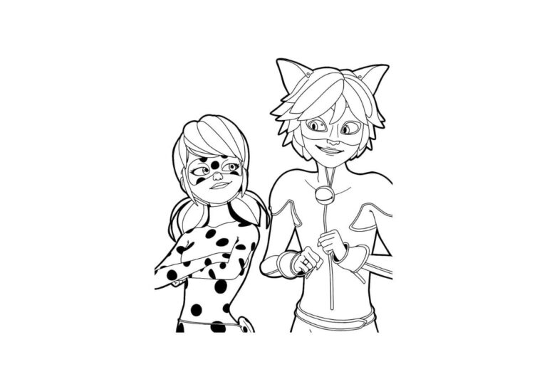 Coloriage Miraculous GRATUIT à imprimer PDF, Ladybug
