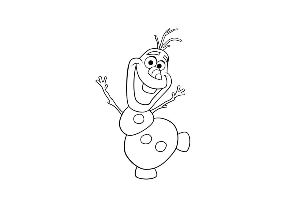 coloriage olaf