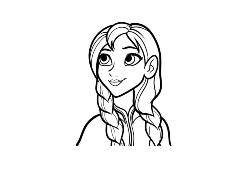 Coloriage la Reine des Neiges GRATUIT à imprimer