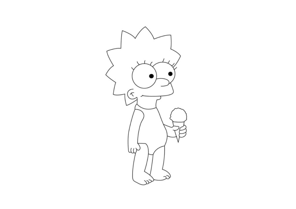 coloriage simpson lisa