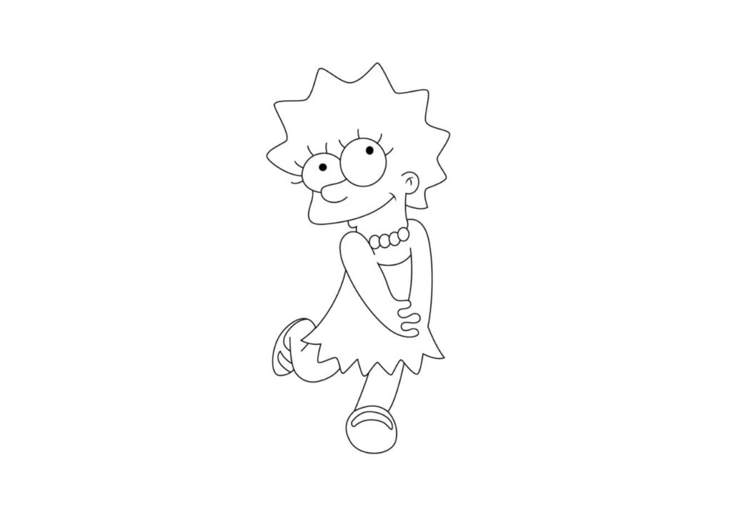 coloriage simpson lisa pdf