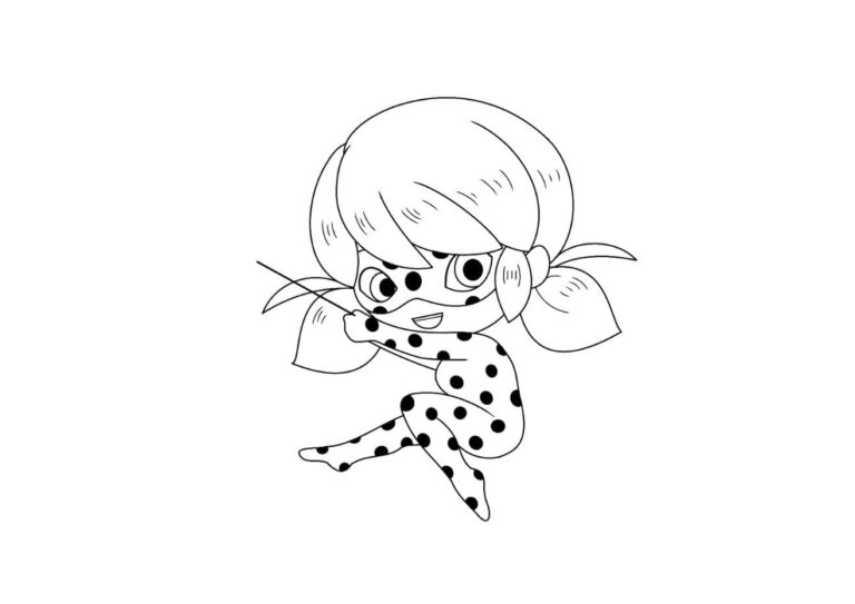 Coloriage Miraculous GRATUIT à imprimer PDF, Ladybug