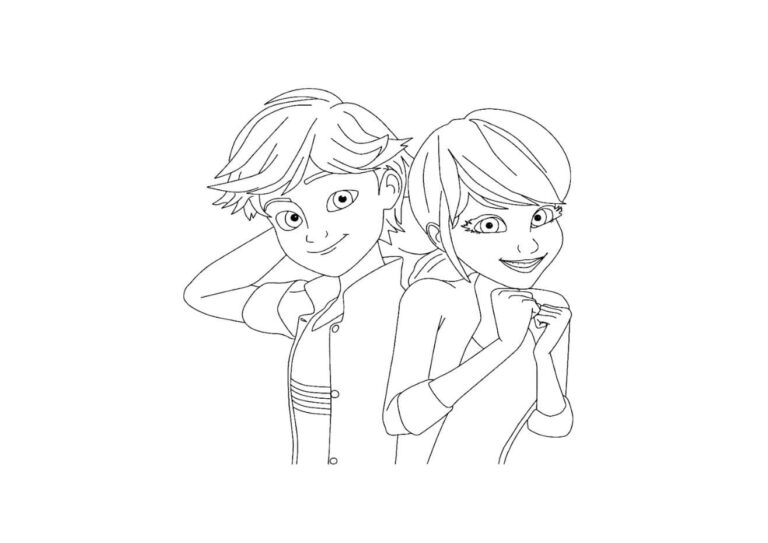 Coloriage Miraculous GRATUIT à imprimer PDF, Ladybug
