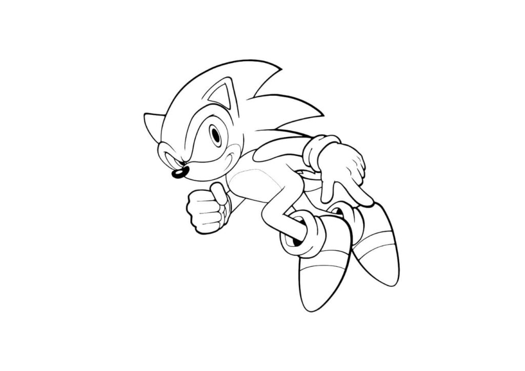 coloriage sonic PDF