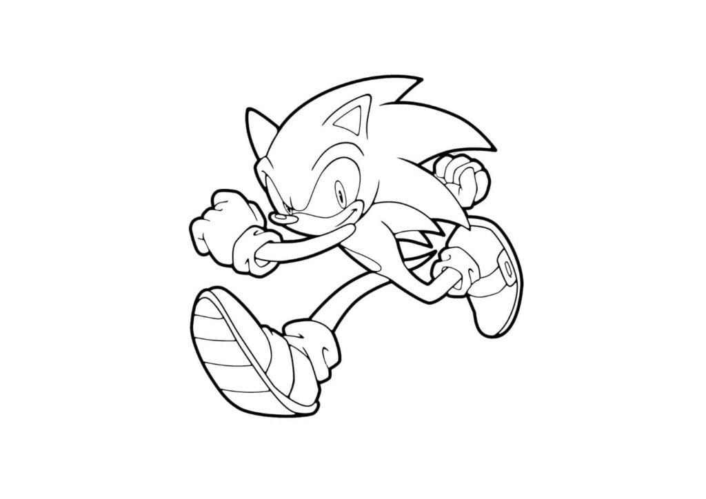 coloriage sonic gratuit
