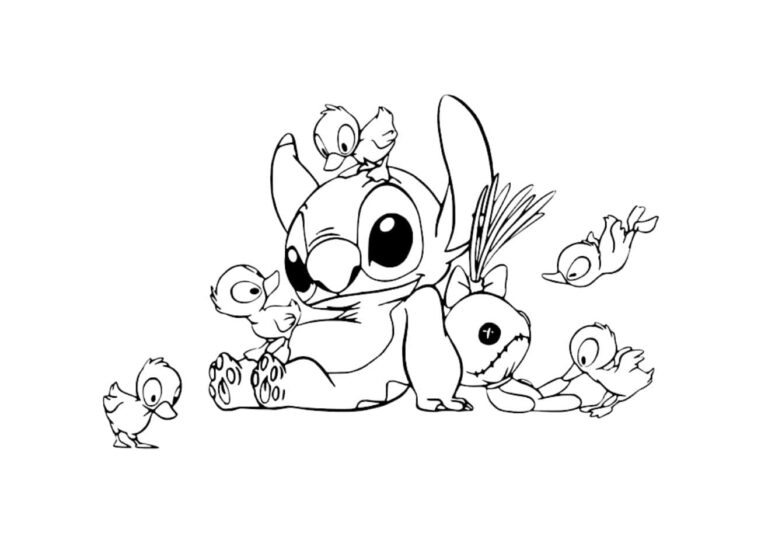 Coloriage Stitch | 100 Dessins Stitch GRATUIT à imprimer
