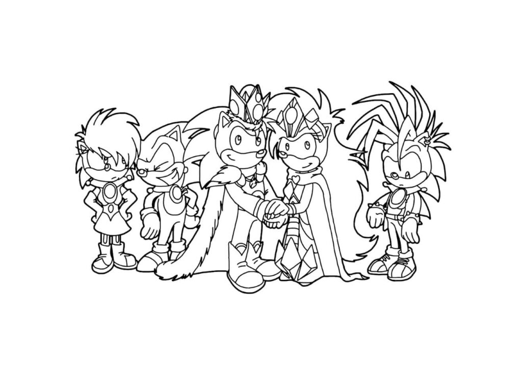sonic coloriage