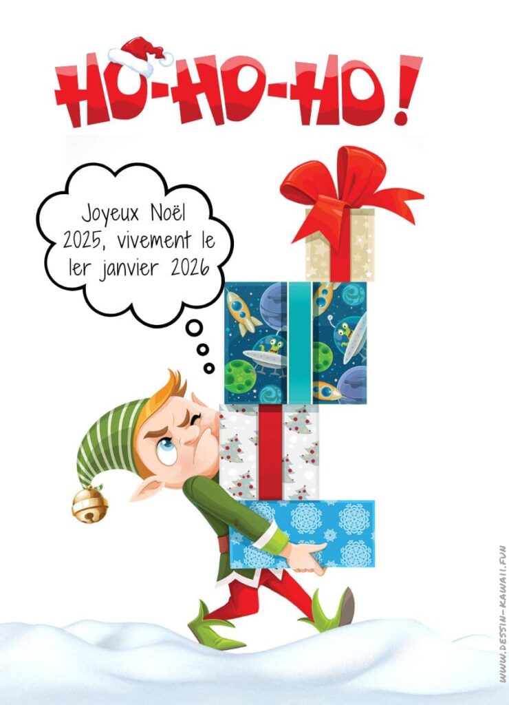 carte de noël humour