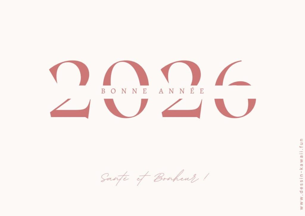 carte nouvel an 2026