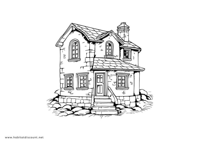 Coloriage Maison PDF GRATUIT à imprimer - Dessin Maison 2026