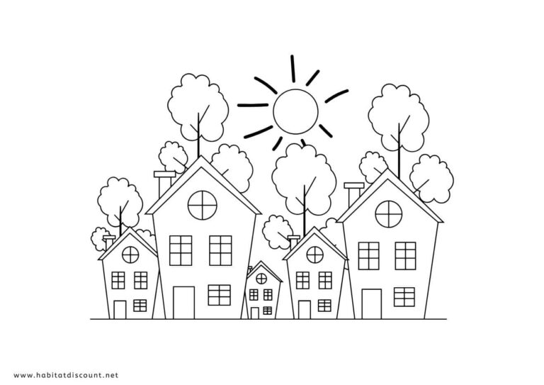 Coloriage Maison PDF GRATUIT à imprimer - Dessin Maison 2026