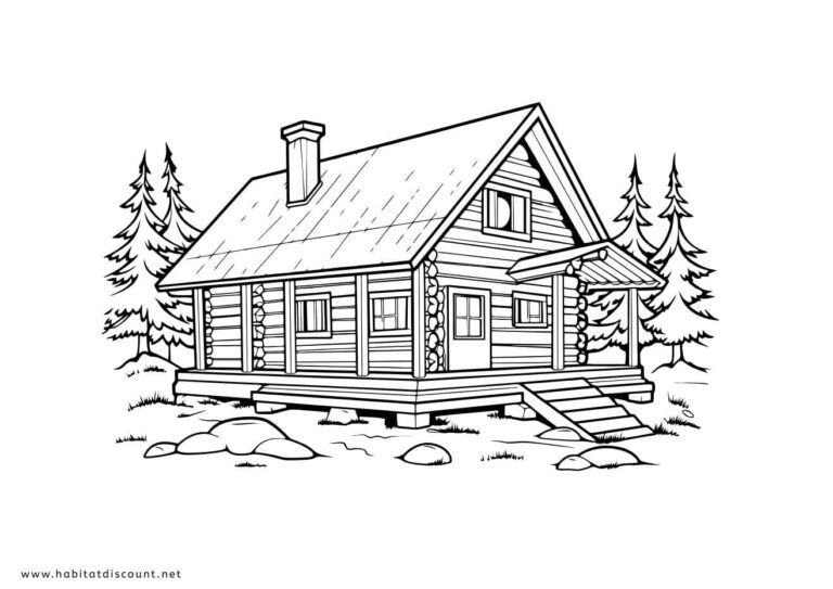 Coloriage Maison PDF GRATUIT à imprimer - Dessin Maison 2026