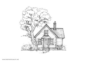 Coloriage Maison PDF GRATUIT à imprimer - Dessin Maison 2026