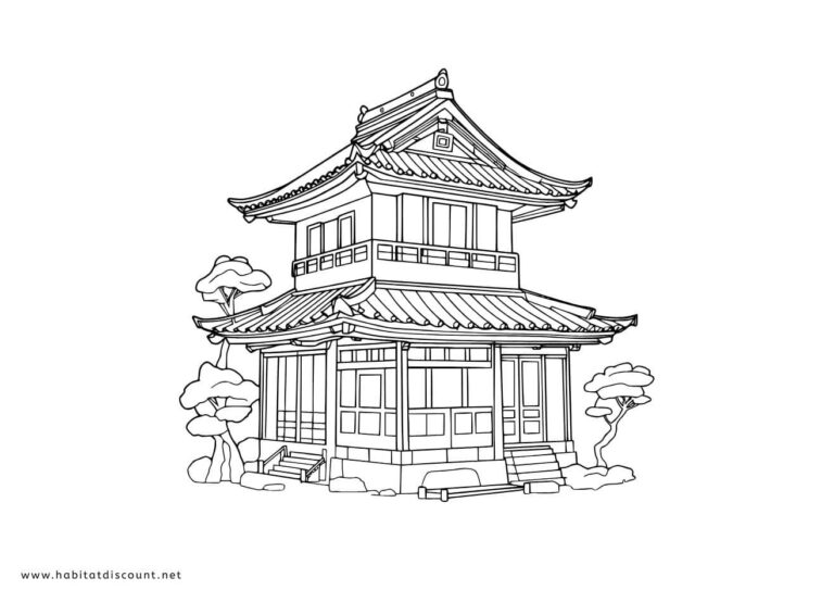 Coloriage Maison PDF GRATUIT à imprimer - Dessin Maison 2026