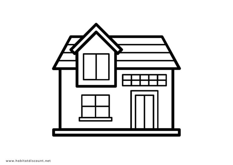 Coloriage Maison PDF GRATUIT à imprimer - Dessin Maison 2026