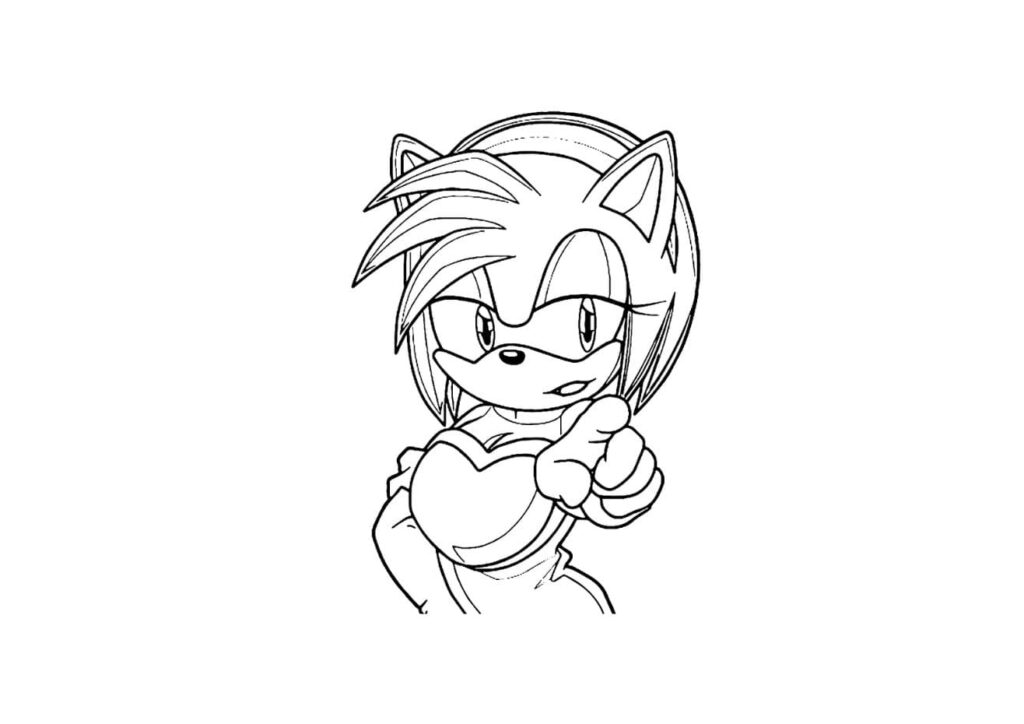 coloriage sonic 3 à imprimer