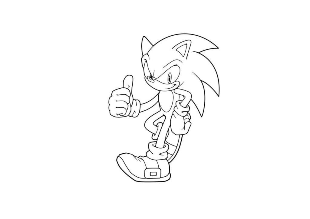 coloriage sonic 3 le film