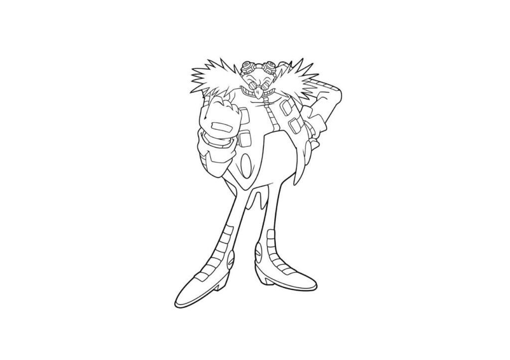 coloriage sonic Doctor Eggman