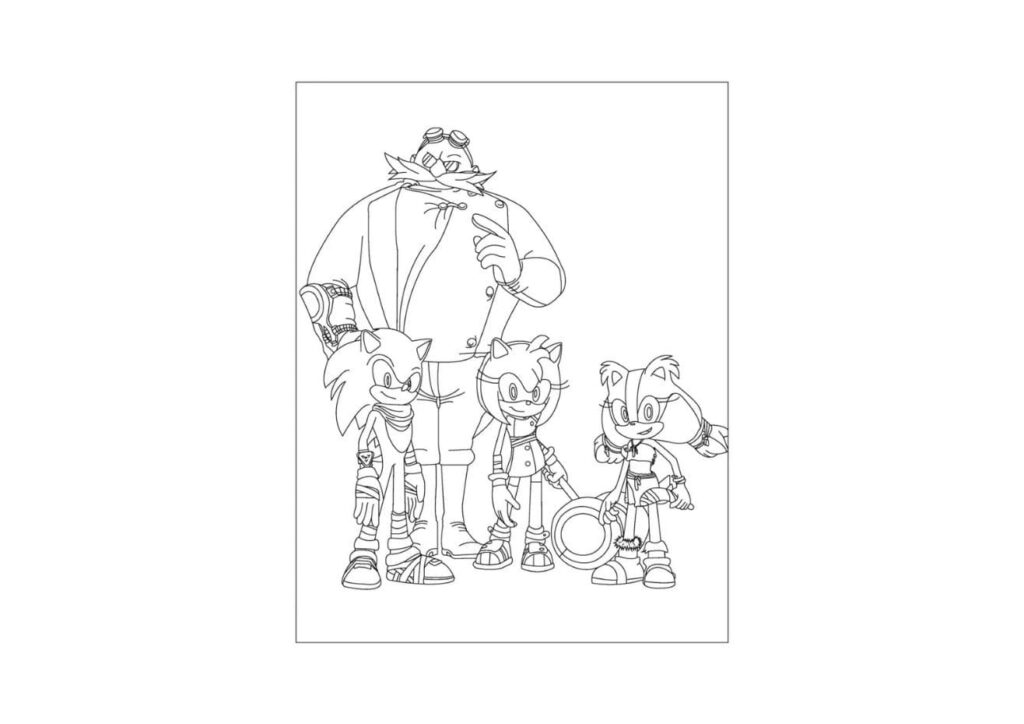 coloriage super sonic