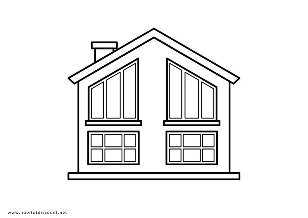 dessin maison a imprimer