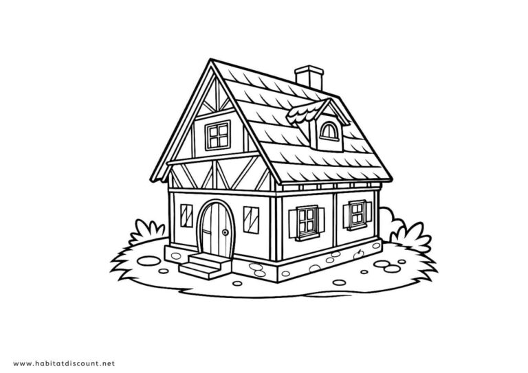 Coloriage Maison PDF GRATUIT à imprimer - Dessin Maison 2026