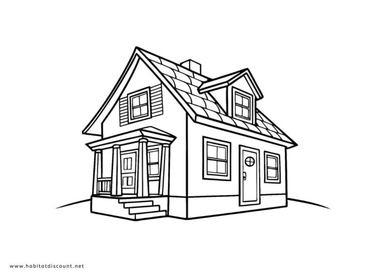 Coloriage Maison PDF GRATUIT à imprimer - Dessin Maison 2026