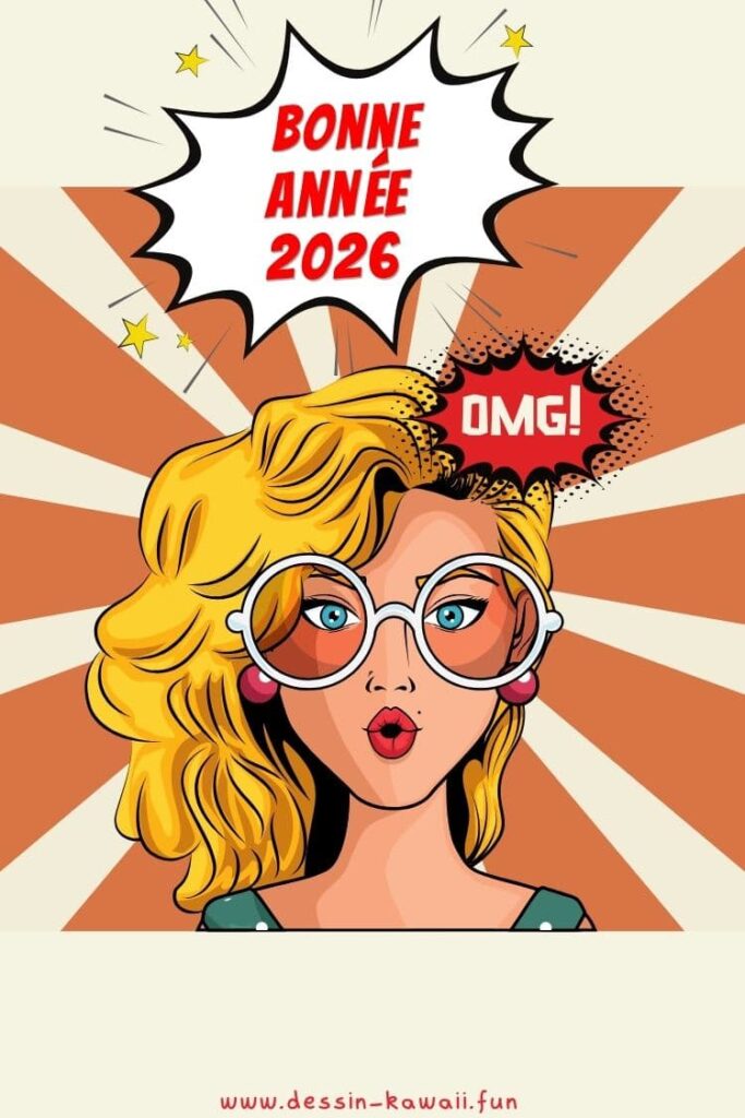dessin nouvel an 2026