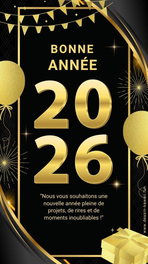 image bonne année 2026 gratuite