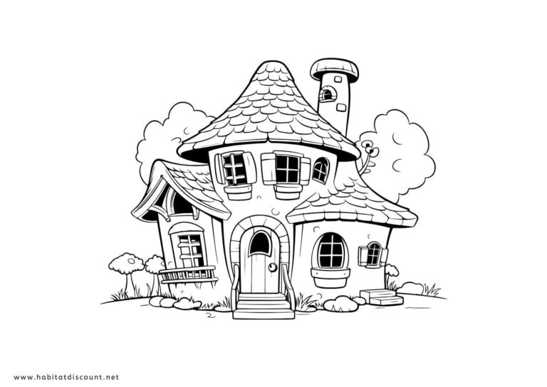Coloriage Maison PDF GRATUIT à imprimer - Dessin Maison 2026