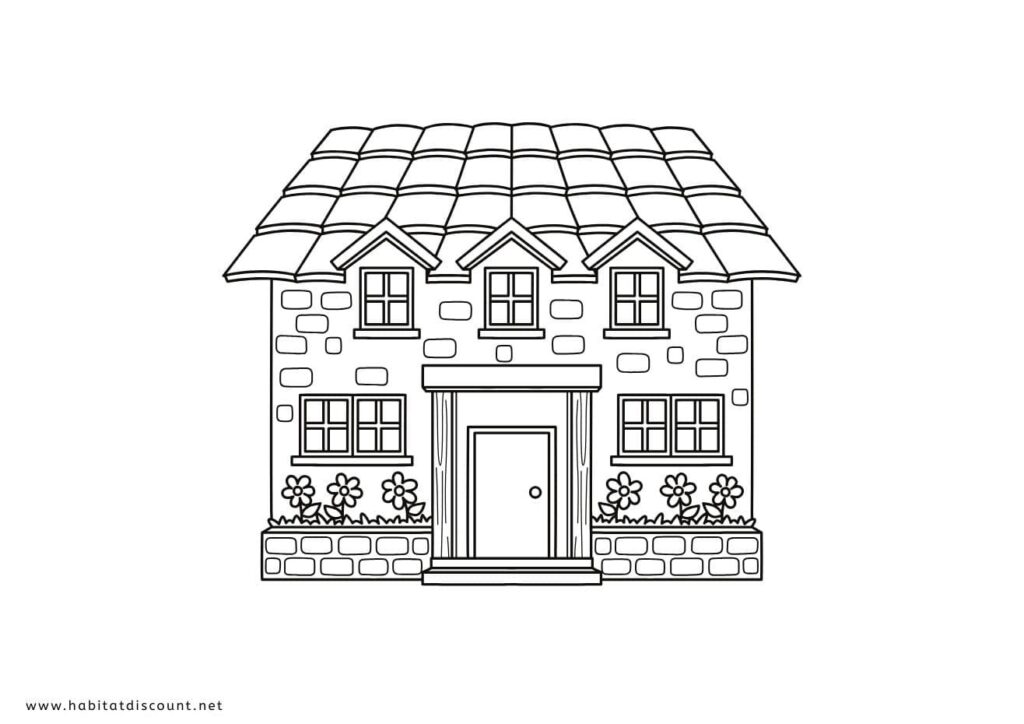 maison coloriage imprimer