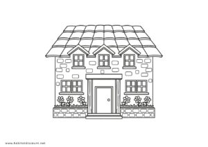 Coloriage Maison PDF GRATUIT à imprimer - Dessin Maison 2026